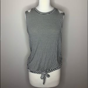Black & White striped tank top